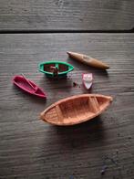 Kerstdorp kleine bootjes set kersthuisjes, Diversen, Kerst, Ophalen of Verzenden, Zo goed als nieuw