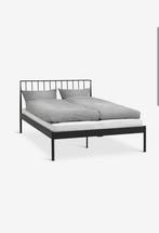 Bed met spijlen, Ophalen, Eenpersoons, Wit, 140 cm