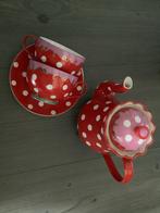 Oilily theepot en 2 kopjes met schotel, Ophalen of Verzenden, Nieuw, Overige stijlen, Overige typen