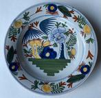Antiek Delfts Polychroom wandbord, Antiek en Kunst, Ophalen of Verzenden