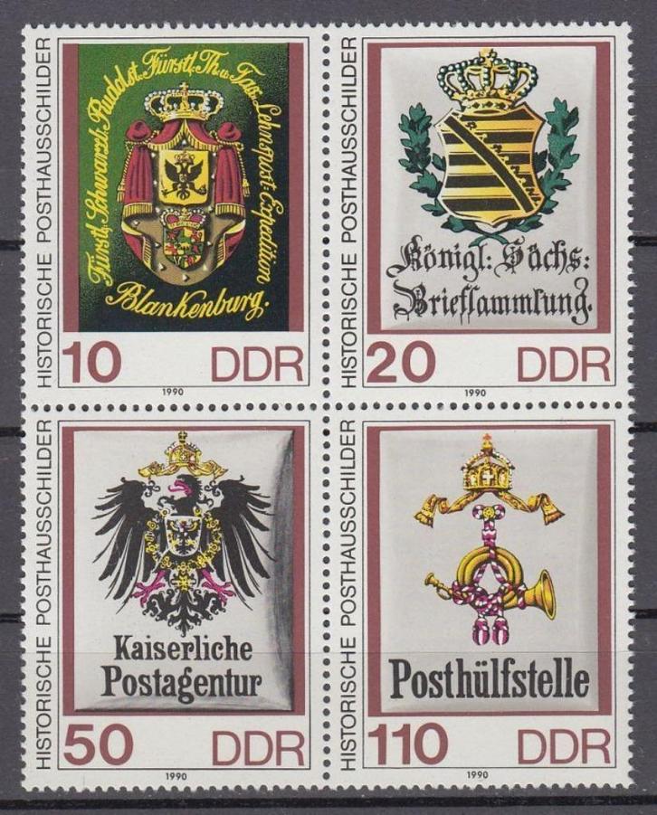 DDR Michel 3306/3309, Postfris., Postzegels en Munten, Postzegels | Europa | Duitsland, Postfris, DDR, Verzenden