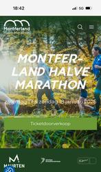 Startbewijs Montferland Halve Marathon, Overige merken, Overige typen, Nieuw, Ophalen of Verzenden