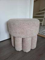 Crème beige poef Kwantum - 41 cm, Ophalen, Minder dan 50 cm, Rond, Minder dan 50 cm