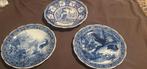 3 Delfts blauwe wandborden – handgemaakt stijl, Antiek en Kunst, Ophalen