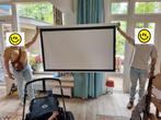 Beamerscherm in goede staat, Ophalen, Handmatig, Gebruikt