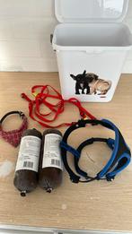 Voer voor puppy en tuigje/halsband puppy, Ophalen of Verzenden, Zo goed als nieuw
