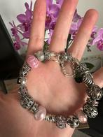 Zilveren armband met zilveren bedels, Ophalen of Verzenden, Zo goed als nieuw, Zilver