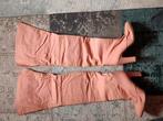 Rose/oranje  hoge laarzen van stevig stof materiaal  mt 39, Ophalen of Verzenden, Zo goed als nieuw, Oranje, Hoge laarzen