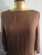 Elegante jurk Esprit bruinterracotta bruin viscose NIEUW, Kleding | Dames, Jurken, Bruin, Nieuw, Ophalen of Verzenden, Maat 36 (S)