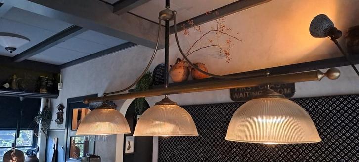 Stoere lamp voor boven een lange tafel, Huis en Inrichting, Woonaccessoires | Overige, Ophalen