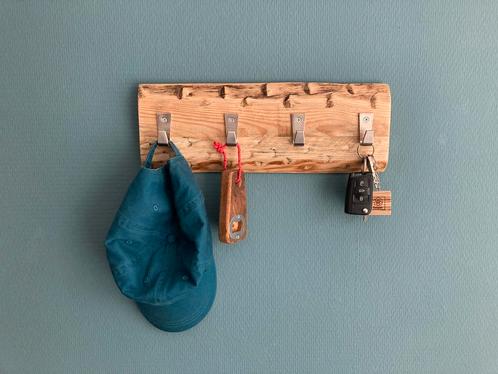 Leuke Rustieke Kapstok met 4 metalen haken NIEUW, Huis en Inrichting, Woonaccessoires | Kapstokken, Nieuw, Wandkapstok, Minder dan 100 cm