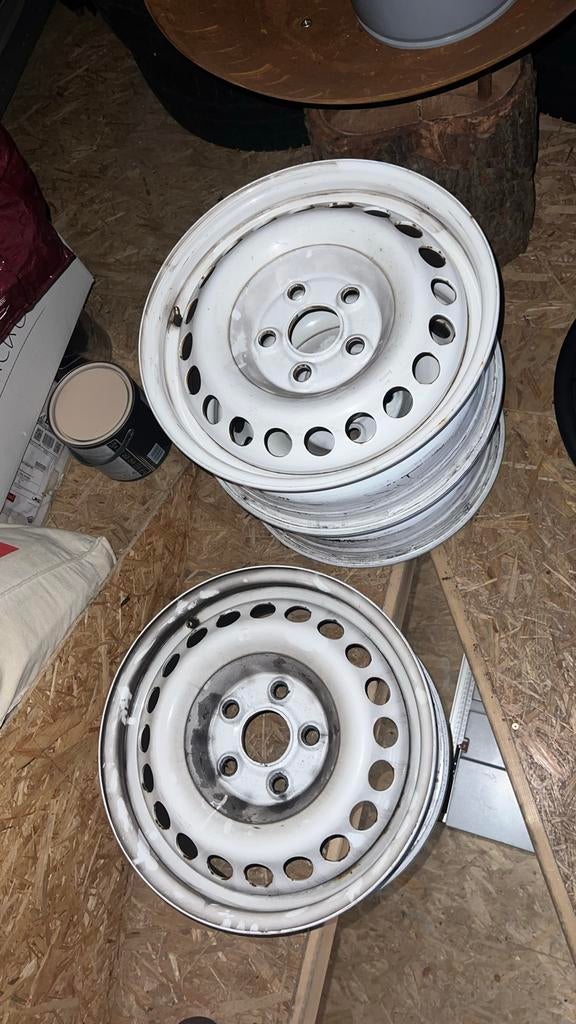 VW Transporter T5/6.1 Velgen 16" Gepoedercoat, Ophalen, Gebruikt