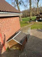 Groot hondenhok met buitenren–ca.4 meter–stevig hout &metaal, Ophalen of Verzenden, 110 cm of meer, 100 cm of meer