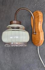 Retro vintage  mid century wandlampje met glazen kapje !, Ophalen of Verzenden, Zo goed als nieuw