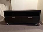 TV meubel, donkerbruin, Huis en Inrichting, Kasten | Televisiemeubels, Ophalen, Gebruikt, 100 tot 150 cm, Minder dan 100 cm