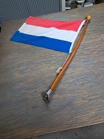 Houten bootvlaggenstok met gratis vlag, Ophalen of Verzenden, Gebruikt, Overige typen