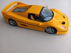 Maisto Ferrari F50, geel, nieuwstaat, schaal 1:18, Hobby en Vrije tijd, Modelauto's | 1:18, Ophalen of Verzenden, Zo goed als nieuw
