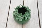 Groen bloemenvaas - Jolie, Gebruikt, Aardewerk of Porselein, Ophalen of Verzenden, Minder dan 50 cm