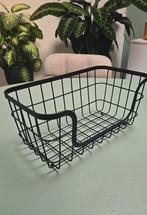 Decoratief mandje, zwart, 30 x 16 cm, Overige materialen, Mand, Ophalen of Verzenden, Zo goed als nieuw