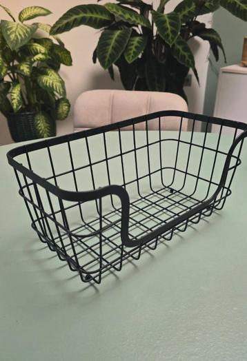 Decoratief mandje, zwart, 30 x 16 cm beschikbaar voor biedingen