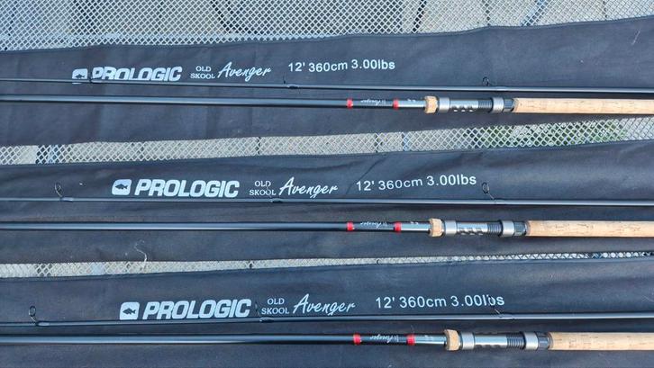 Prologic avenger oldskool kurk 12 ft 3 lbs, Watersport en Boten, Hengelsport | Karpervissen, Zo goed als nieuw, Werphengel, Ophalen