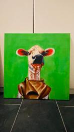 Canvas schilderij groen, Antiek en Kunst, Ophalen