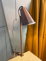 Bureaulamp met klem, koperkleur, Minder dan 50 cm, Gebruikt, Ophalen of Verzenden, Metaal