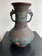 Chinees brons Cloisonne Vaas 30 cm H, Antiek en Kunst, Ophalen of Verzenden
