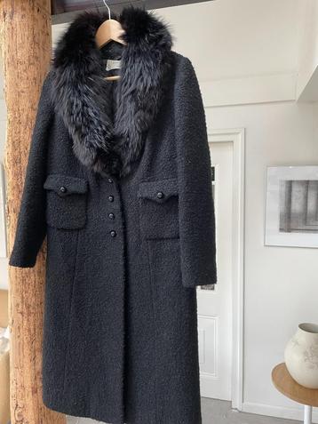 Zwarte wollen mantel 38 mono london vintage beschikbaar voor biedingen
