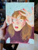 Kunstprint - Portret met Schaar - 21x30 cm, Ophalen of Verzenden