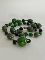 Zeer Mooie Oude Antieke Groen Bakeliet - Catalin Ketting, Sieraden, Tassen en Uiterlijk, Antieke sieraden, Verzenden, Overige materialen
