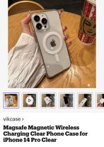magsafe magnetic wireless charging clear iphone 13/14 case, Ophalen of Verzenden, Zo goed als nieuw, IPhone 13