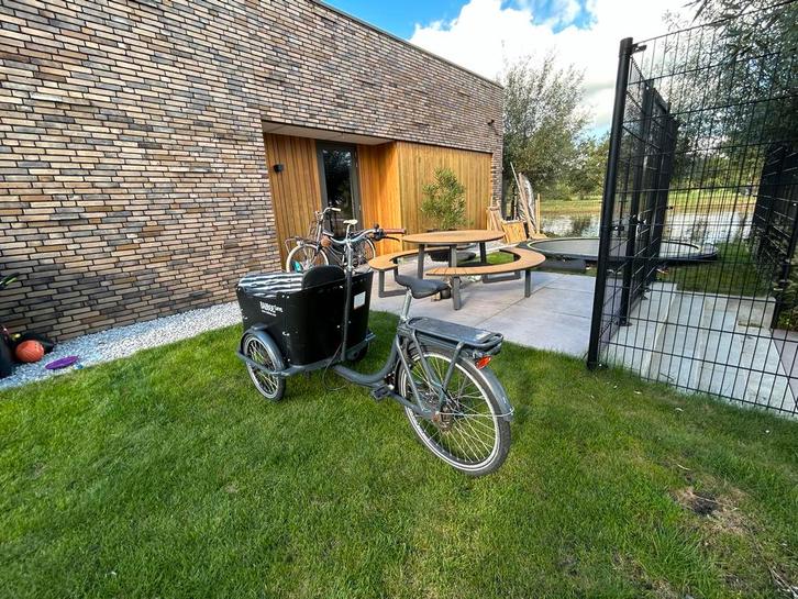 Babboe curve - Bakfiets met accu en huif - Opknapper!, Fietsen en Brommers, Fietsen | Bakfietsen, Gebruikt, Overige merken, 2 kinderen