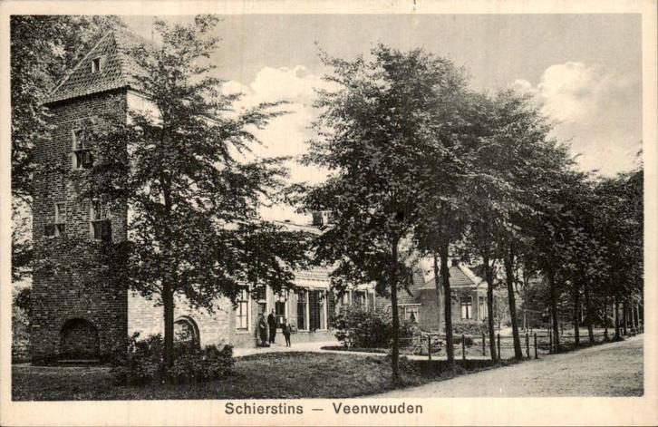 Veenwouden - Schierstins, Verzamelen, Ansichtkaarten | Nederland, Gelopen, Friesland, Voor 1920, Ophalen of Verzenden