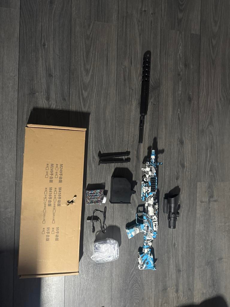 Gel Blaster met accessoires en munitie, Kinderen en Baby's, Speelgoed | Buiten | Actiespeelgoed, Ophalen of Verzenden, Gebruikt