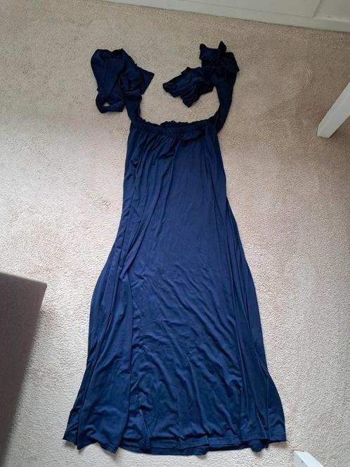 wikkeljurk blauw maat M, Kleding | Dames, Jurken, Nieuw, Maat 38/40 (M), Blauw, Onder de knie, Ophalen