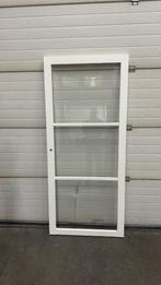 Industriele witte deur met blank glas 83.0 x 197.0 Opdek rec, 80 tot 100 cm, Binnendeur, Minder dan 200 cm, Ophalen of Verzenden