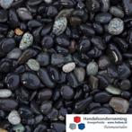 Castle zwart grind afgeronde donkergrijs antraciet tuin deco, Overige materialen, Verzenden, Nieuw, Grind