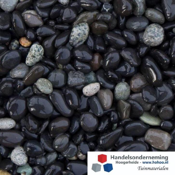 Castle zwart grind afgeronde donkergrijs antraciet tuin deco, Tuin en Terras, Grind, Keien en Split, Nieuw, Grind, Multi, Overige materialen