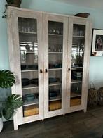 Mooie eikenhouten servieskast - 173x35x220 cm, Huis en Inrichting, Ophalen, Gebruikt, 200 cm of meer, 150 tot 200 cm