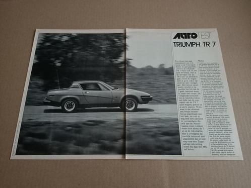 Test (uit oud tijdschrift) Triumph TR 7 (1977), Verzamelen, Automerken, Motoren en Formule 1, Verzenden