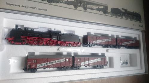 Marklin - Treinset DB met Stoomloc BR 38 - Mfx + Geluid Mooi, Hobby en Vrije tijd, Modeltreinen | H0, Zo goed als nieuw, Treinset