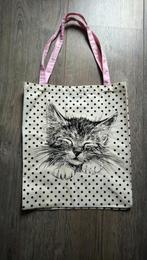 Canvas tas met schattige kattenprint, Ophalen of Verzenden, Nieuw, Overige typen