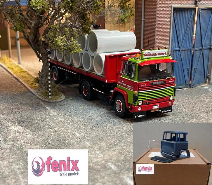 Fenix Scale Models cabine kit scania 111 dagcabine, Hobby en Vrije tijd, Modelauto's | 1:50, Nieuw, Bus of Vrachtwagen, Overige merken