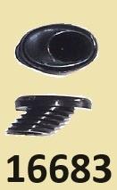 16683 Schuine doorvoer Ø 7 mm - zwart nylon. € 1,95, Watersport en Boten, Ophalen of Verzenden, Nieuw, Overige typen