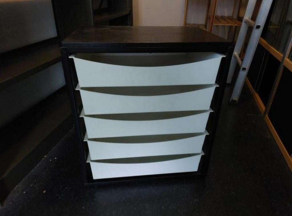 Tyros 2000 Space Age Ladekast Peter De Bruyne - Meurop, Huis en Inrichting, Kasten | Ladekasten, B, N, Ophalen of Verzenden, N