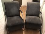 Fauteuils, 2 stuks merk Woood, Huis en Inrichting, Fauteuils, Ophalen, Gebruikt, 75 tot 100 cm, 50 tot 75 cm