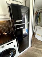 Domo retro koelkast zwart, 200 liter of meer, 60 cm of meer, Zo goed als nieuw, Met vriesvak
