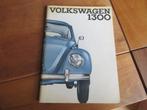 Instructieboek Volkswagen Kever 1300 + 1300 Cabriolet 1965, Auto diversen, Handleidingen en Instructieboekjes, Ophalen of Verzenden