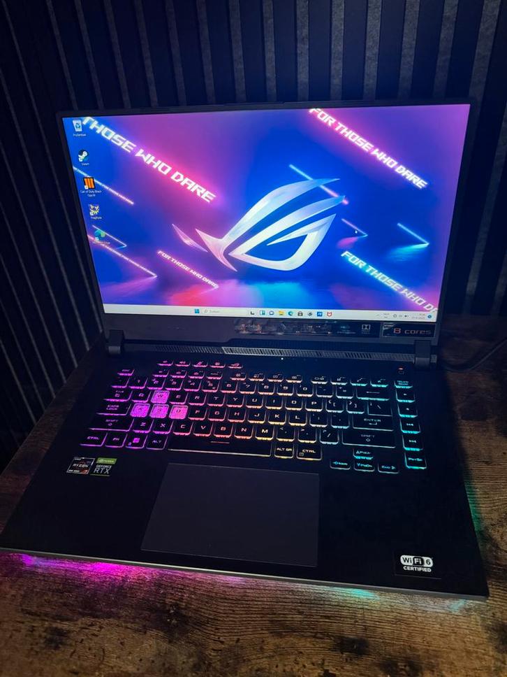 ASUS ROG Strix G15 RTX 3060 + Gratis Hoes!, Computers en Software, Windows Laptops, Zo goed als nieuw, 15 inch, SSD, 4 Ghz of meer